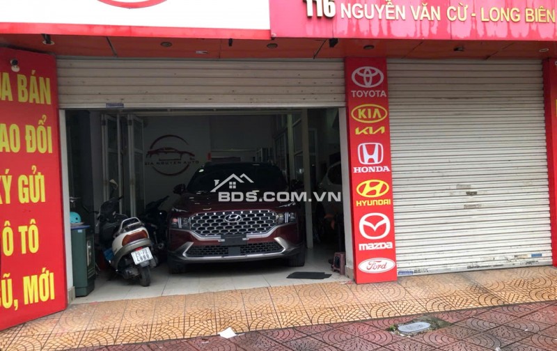 Cho thuê nhà 2 mặt tiền Nguyễn Văn Cừ Bồ Đề, vỉa hè rộng 20m, thích hợp kinh doanh ô tô & cà phê
