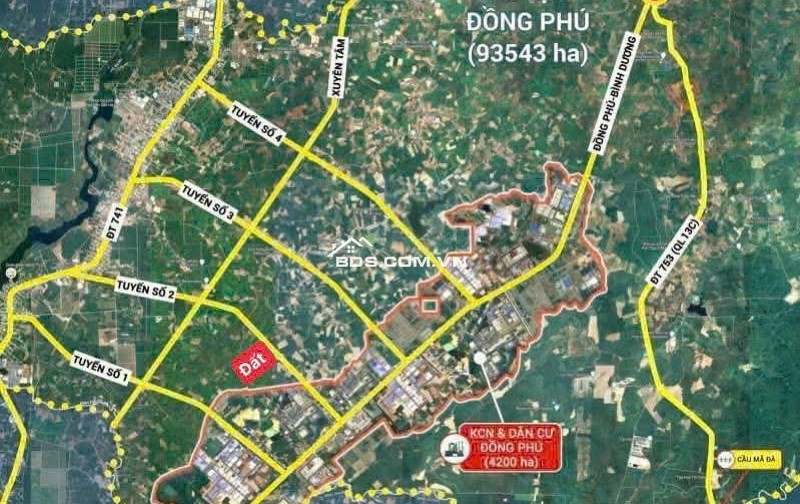 KẸT TIỀN BÁN GẤP VÀI LÔ ĐẤT NỀN MẶT TIỀN ĐƯỜNG DT753 TÂN LỢI ĐỒNG PHÚ BÌNH PHƯỚC GIÁ CHỈ 3XX