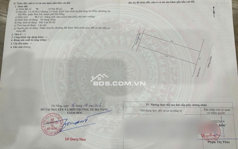 Bán lô đất nền duy nhất còn sót lại, gần biển, có sổ đỏ!