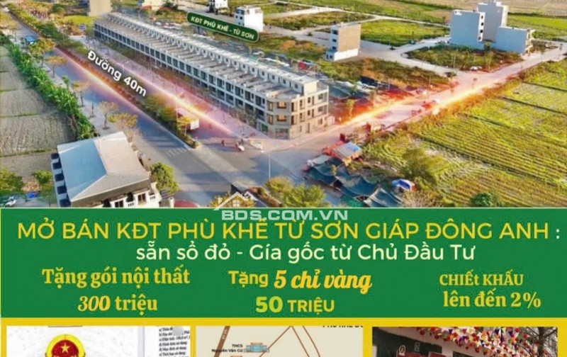 chính chủ bán shophouse kdt Phù Khê sổ đỏ kinh doanh ngay 0949809503