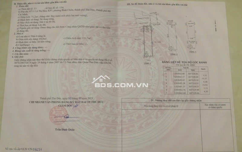BÁN NHÀ THÀNH PHỐ THỦ ĐỨC, 71.2M2, SHR HOÀN CÔNG, CHỈ 5.9 TỶ. LH:0969128268