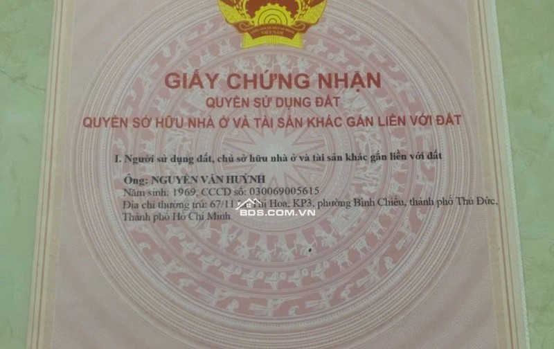 BÁN NHÀ THÀNH PHỐ THỦ ĐỨC, 71.2M2, SHR HOÀN CÔNG, CHỈ 5.9 TỶ. LH:0969128268