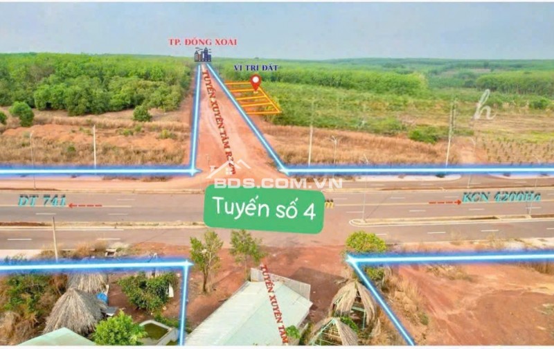  Siêu phẩm đất mặt tiền Đường Xuyên Tâm – Tân Hưng, Tân Lập  !