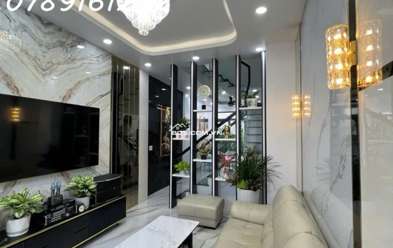 HẺM XE HƠI - NƠ TRANG LONG - P13 - 60M2 - 4 TẦNG - 4PN - SỔ VUÔNG - HOÀN CÔNG - TẶNG NỘI THẤT -  8TỶ 6