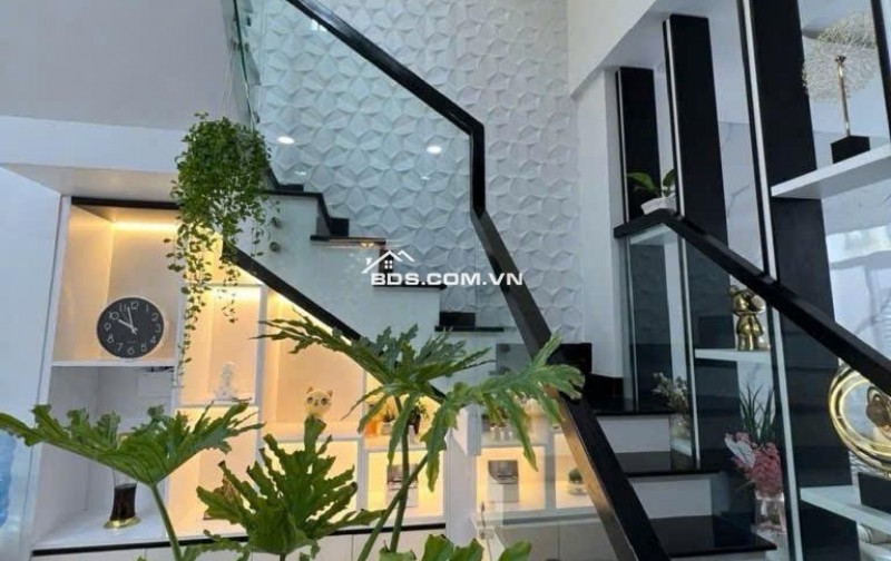 HẺM XE HƠI - NƠ TRANG LONG - P13 - 60M2 - 4 TẦNG - 4PN - SỔ VUÔNG - HOÀN CÔNG - TẶNG NỘI THẤT -  8TỶ 6