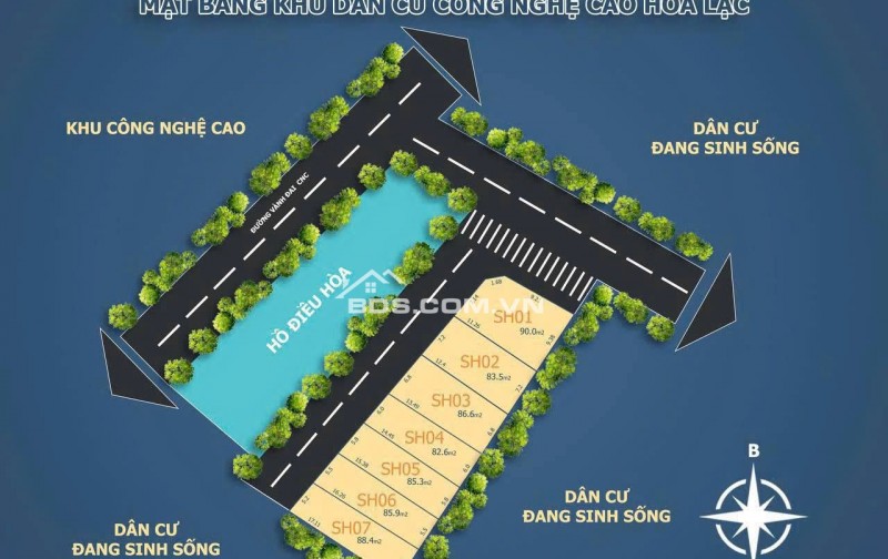 Đầu tư đất phân lô Hoà Lạc - Sổ đỏ sẵn giao dịch - Giá tốt