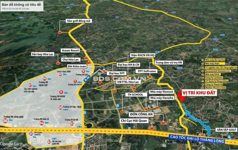 Đầu tư đất phân lô Hoà Lạc - Sổ đỏ sẵn giao dịch - Giá tốt