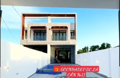  GOCNHADEP.BC.LA CĂN No11 2 NHÀ VUỜN SIÊU ĐẸP  253M2 Ngang 5.5MX46M NGAY SAU KCN CẦU TRÀM MT ĐƯỜNG NHỰA