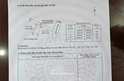 Chính chủ bán mảnh đất vuông vắn, vị trí đẹp Tại Tổ 9 Hoà Nghĩa - Dương Kinh.