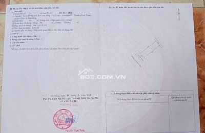CẦN BÁN LÔ ĐẤT ĐẸP NGAY CẦU NGUYỄN TRI PHƯƠNG HÒA XUÂN ĐÀ NẴNG