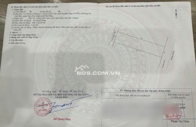 Bán lô đất nền duy nhất còn sót lại, gần biển, có sổ đỏ!