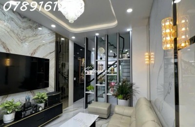 HẺM XE HƠI - NƠ TRANG LONG - P13 - 60M2 - 4 TẦNG - 4PN - SỔ VUÔNG - HOÀN CÔNG - TẶNG NỘI THẤT -  8TỶ 6