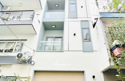 18 Triệu: thuê nguyên căn mới xây Quận 4- MẶT TIỀN đường số- 4x8- 4 Tầng 3 Phòng ngủ. VŨ 0933910039