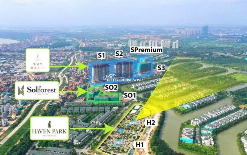Bán căn hộ  3PN view đẹp, full đồ - Haven Park Residences, Khu đô thị Ecopark