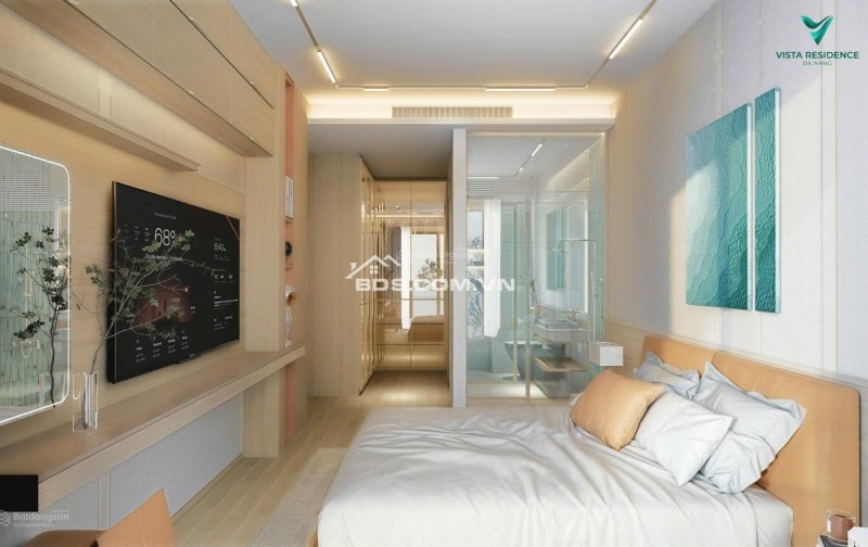 Bán gấp căn 2PN Vista Residence, trung tâm thành phố Đà Nẵng, full nội thất