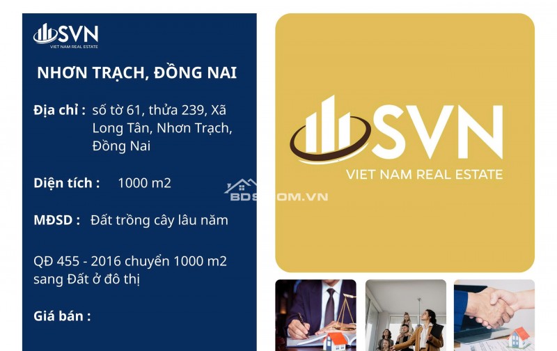  PHÁ ĐỈNH SINH LỜI – ĐẤT NỀN LONG TÂN, NHƠN TRẠCH 