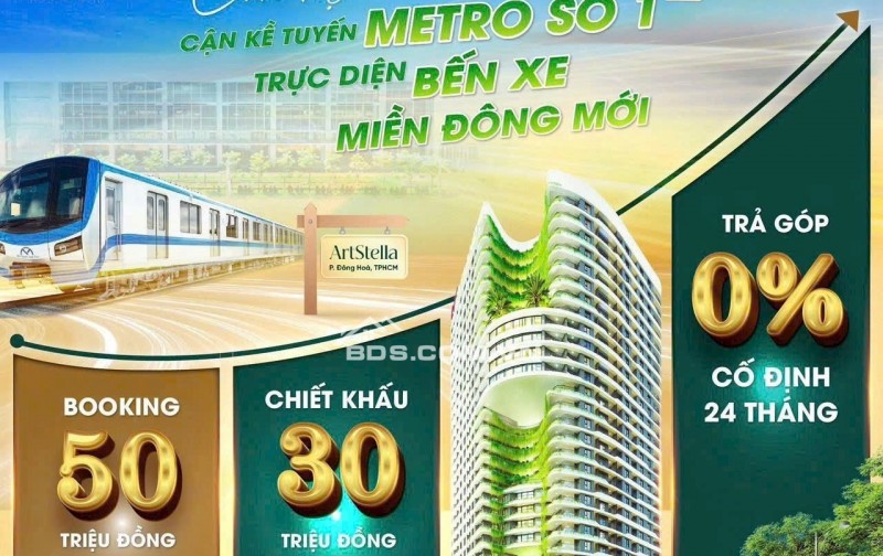 Dự án căn hộ The Artstella Dĩ An, đón đầu sáp nhập rumor 36 triệu/m2