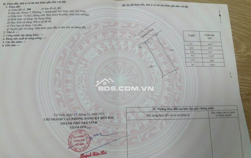 Chính Chủ Cần bán Gấp Nhà 75m² - Hẻm Oto Chạy Cực Kỳ Thuận Lợi Tại Phường 7, Thành Phố Trà Vinh