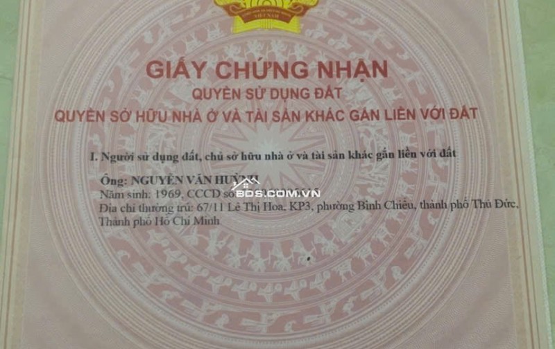 Bán nhà 2 lầu hẻm xe hơi lớn số 67/11 Lê Thị Hoa TP Thủ Đức