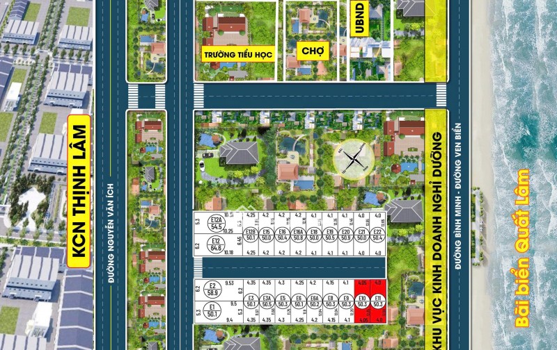 còn 2 lô góc, BDS quất lâm, đất nền quất lâm - gần biển - đối diện KCN -> 1 tỷ 2