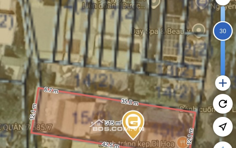 BÁN GẤP LÔ ĐẤT 512M² – MẶT TIỀN KINH DOANH ĐƯỜNG SỐ 75, TÂN PHONG, Q7 – SÁT LOTTE MART