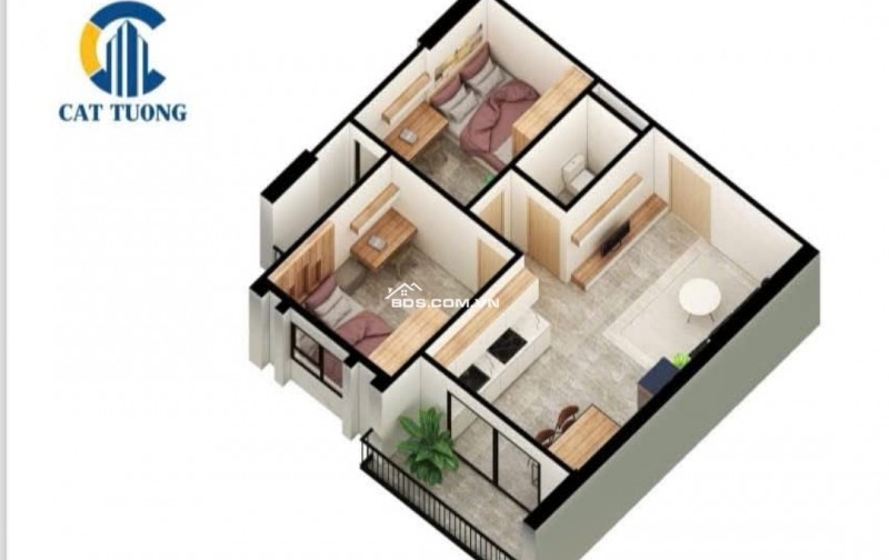Cát Tường bán căn hộ 2 ngủ toà M2. 708 vào tên trực tiếp hồ sơ và Nhận nhà ngay
