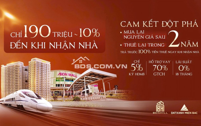 Căn hộ tại BenHill Thuận An – Vị trí vàng, tiện ích đầy đủ vốn bỏ ra chỉ 200tr