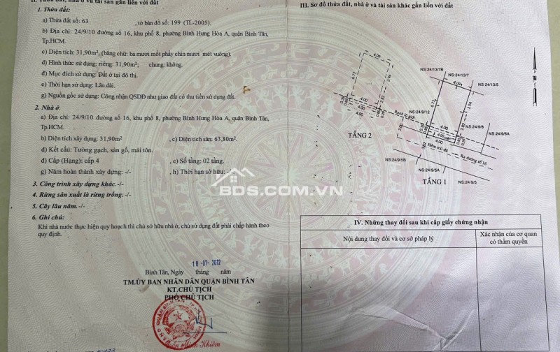 BÁN NHÀ KHU GÒ XOÀI GIÁP TÂN PHÚ, DT 4X8 NỞ HẬU 4.1, GIÁ CHỈ 3.57 TỶ. LH:0908693110.