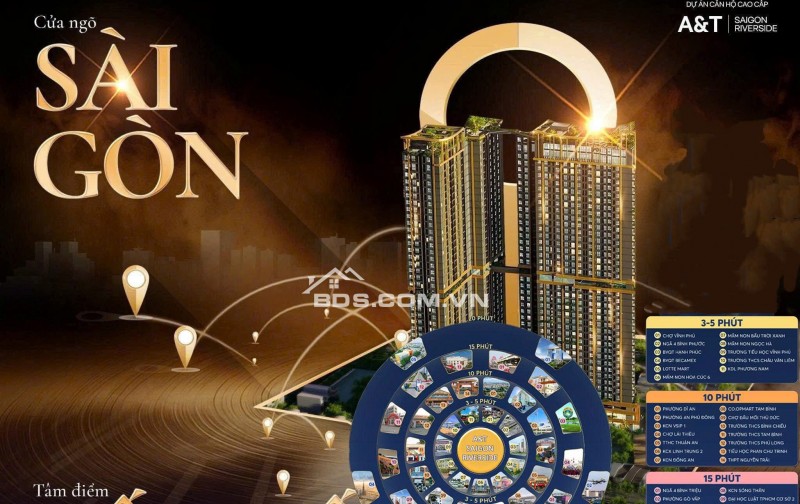 CĂN HỘ MẶT TIỀN SÔNG, LIỀN KỀ QL13, ĐÓN ĐẦU SÁP NHẬP