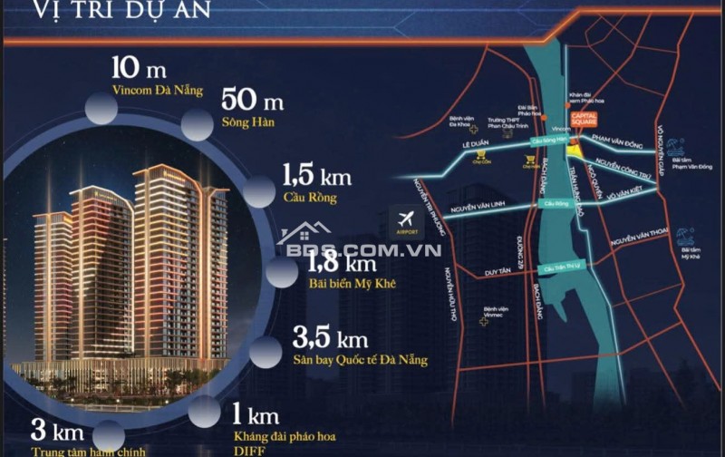 RAO BÁN CĂN HỘ 2PN CAPITAL SQUARE DANANG, TRẦN HƯNG ĐẠO