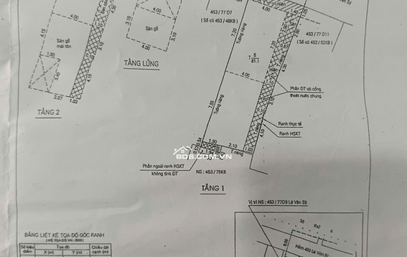 bán nhà 5x17m 2 tầng lê văn sỹ p12 quận 3