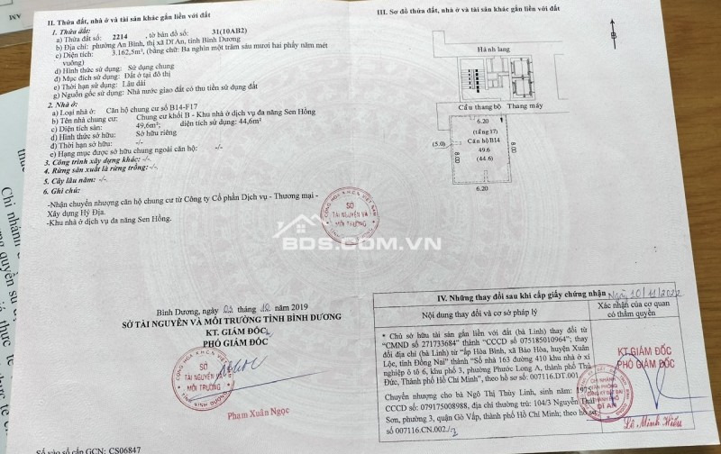 Bán gấp căn hộ 2PN - chung cư - Nhà ở dịch vụ đa năng Sen Hồng