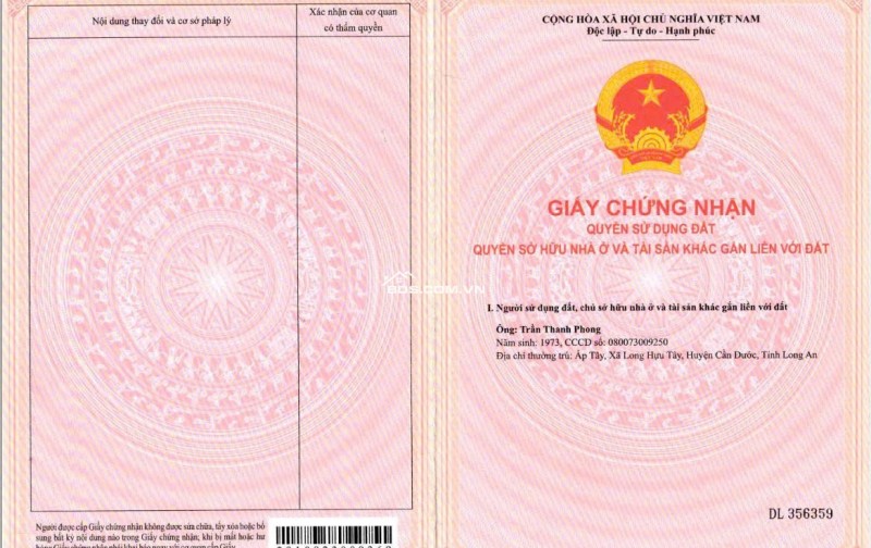 ĐẤT ĐẸP MẶT TIỀN TT THỊ TRẤN CẦN ĐƯỚC- GIÁ CỰC RẺ