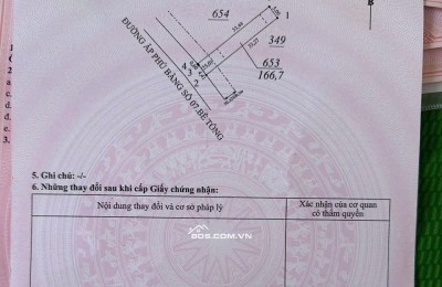 Đất thổ cư 166m², đi bộ ra chợ chỉ 20 bước, tiện kinh doanh buôn bán.