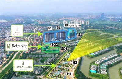 Bán căn hộ  3PN view đẹp, full đồ - Haven Park Residences, Khu đô thị Ecopark