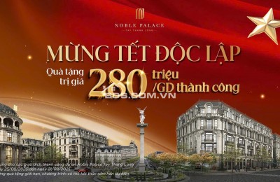Noble Palace Tây Thăng Long 38,5 tỷ mặt đường Hoàng Quốc Việt kéo dài