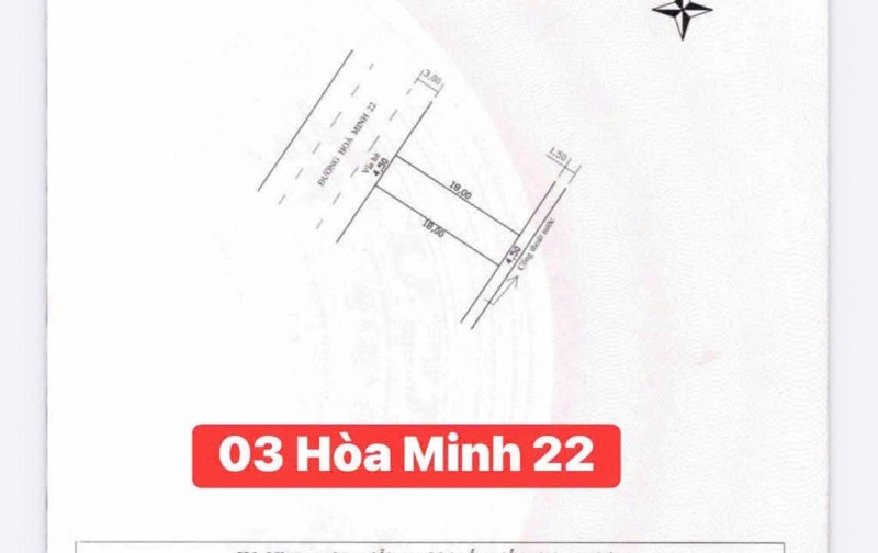 Lô Đất HÒA MINH 22 - Sát trục NGUYỄN SINH SẮC - Gần biển