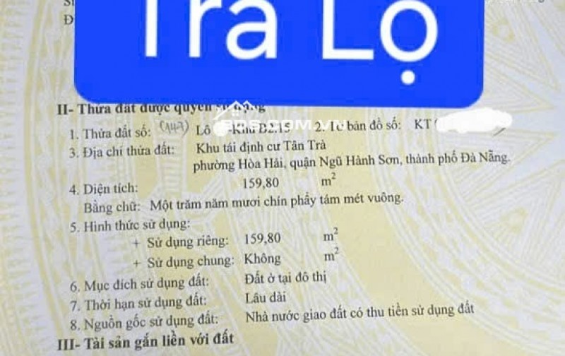 Bán đất đường Trà Lộ - thông đường Trường Sa - xây căn hộ rất đẹp