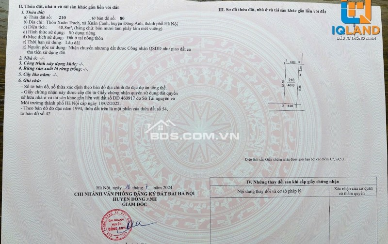 BÁN ĐẤT XUÂN TRẠCH, ĐẦU TƯ SINH LỜI CAO,NƠI AN CƯ LÍ TƯỞNG