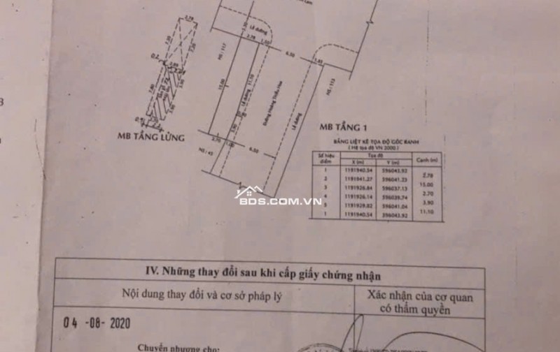 Bán nhà MT 109F Lạc Long Quân Q11 & 115 Thạch Lam Tân Phú (Chính Chủ )