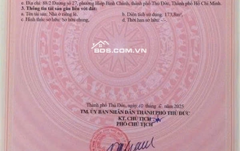 Bán nhà vườn 701m2 vuông vức siêu đẹp ở KDC Hiệp Bình Chánh Thủ Đức