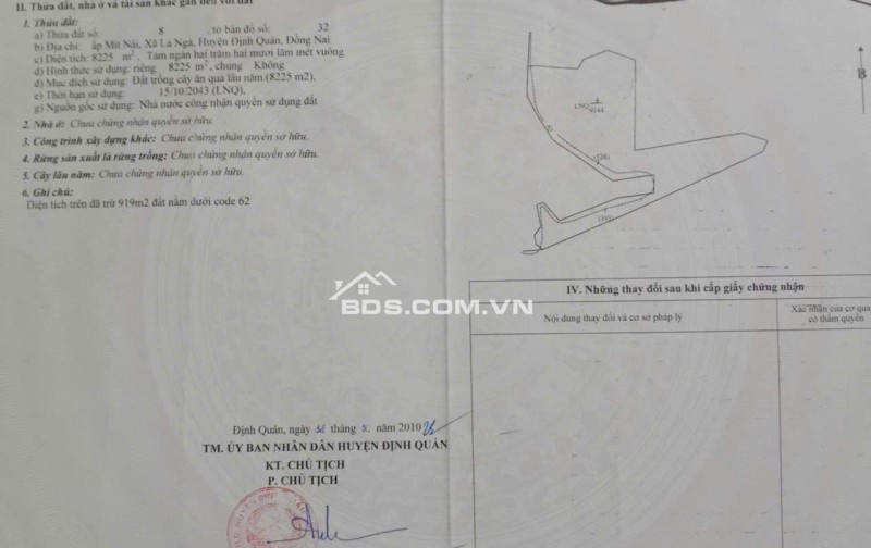 Chính Chủ Cần Bán Đất Nghỉ Dưỡng View Hồ Trị An Cực Đẹp - Thoáng Mát Tại La Ngà – Định Quán – Đồng Nai