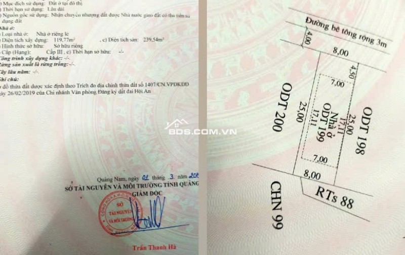 Bán Nhà 200m2 Kiệt Oto 473 Nguyễn Tất Thành, phường Thanh Hà, Hội An, Quảng Nam.