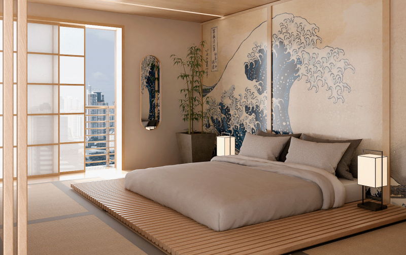  Cực đẹp – Phong cách Nhật Bản – Khách sạn mini 8 tầng thang máy Đại Cồ Việt