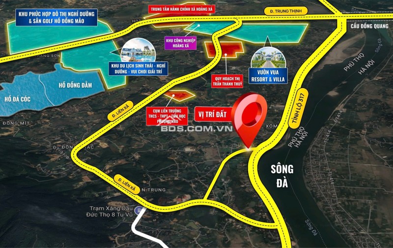 Lô Đất Nền Vàng 48 Lô Tại Thanh Thuỷ Phú Thọ ven Hoà Lạc