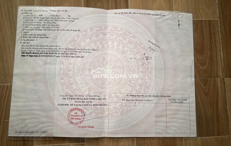 Bán nhà chính chủ, giáp Hóc Môn