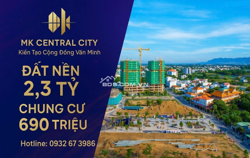 BÁN LÔ ĐẤT 90M² HƯỚNG TÂY BẮC – KHU ĐÔ THỊ MK CENTRAL CITY, PHỦ HÀ, PHAN RANG