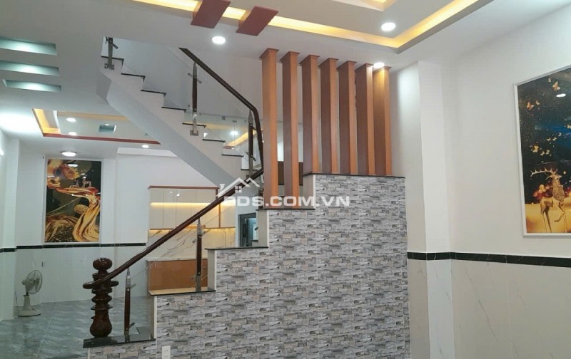 Nhà Đẹp KDC Hoàng Hải, Phạm Văn Sáng, Hóc Môn DT: 5m x 15m x 4tấm (75m2/330m2) Giá: 6.5 tỷ - 5×15- 1 trệt, 3 lầu, 5PN, 4WC, 1 ph thờ, 1 ph bếp