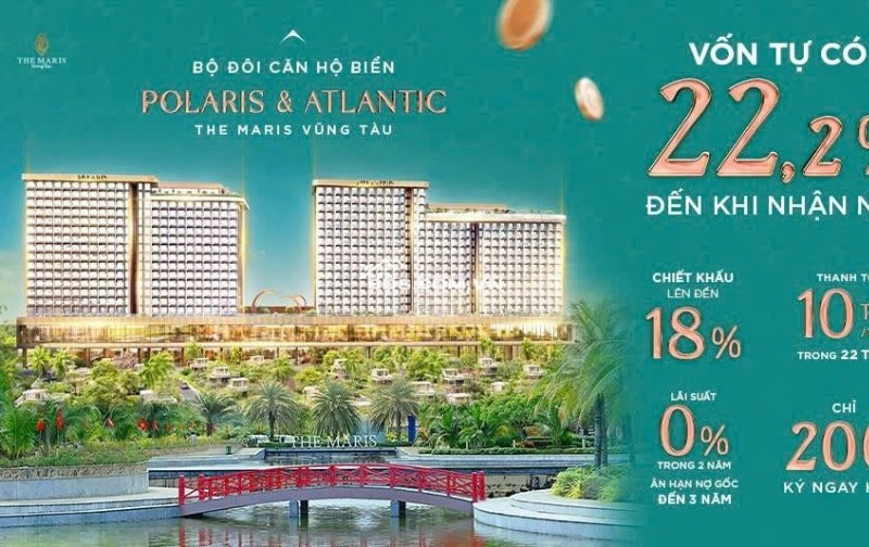 Căn hộ 91,19m2 2PN 2WC tại dự án The Maris Vũng Tàu