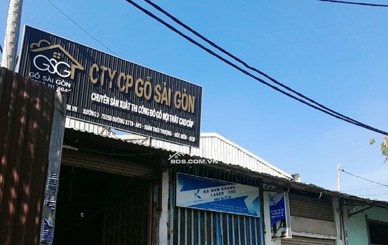 BÁN KHO XƯỞNG MẶT TIỀN TRẦN VĂN MƯỜI – XÃ BÀ ĐIỂM, HÓC MÔN  Diện tích: 450m² (8×40m) – Sổ riêng, pháp lý rõ ràng  Giá: 15 Tỷ (TL chính chủ)